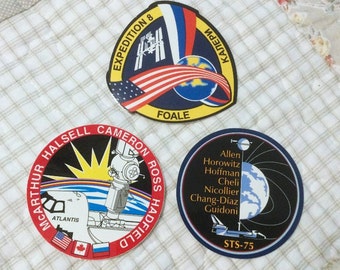 3 NASA Space Decals, Johnson Space Center Souvenir, Astronaut Collectibles