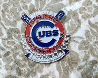 Baseball Souvenir Pin, 2007 USSSA 10 U, AAA World Series Game Southhaven Mississippi, Team Carolina Cubs from Greenville SC, Craft Supply