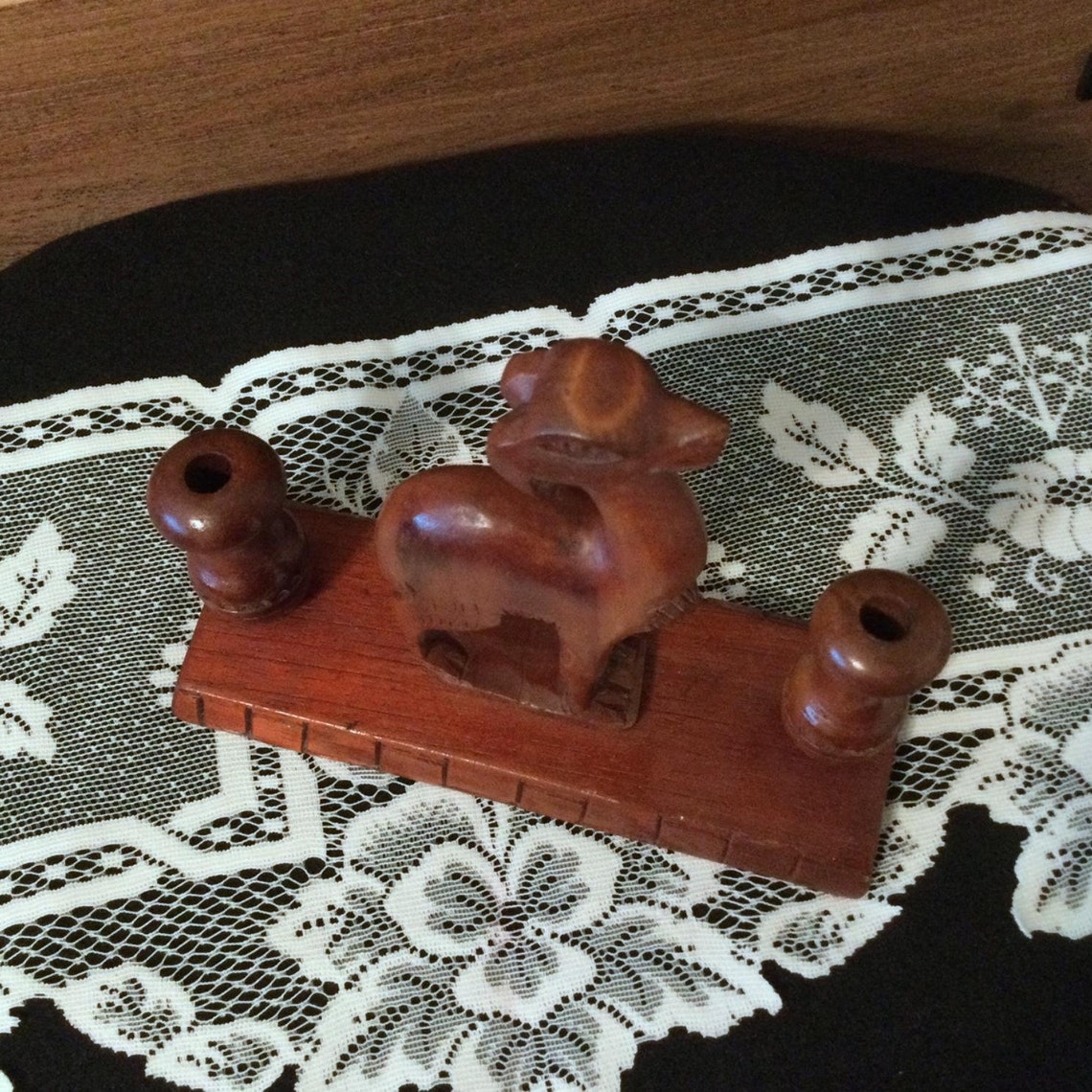 Incense Burner Unusual Quirky Carved Solid Wood Mythical Etsy