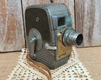 Vintage Movie Camera, Keystone K25 Capri, Mid Century Camera, 1950's Vintage Collectible Camera
