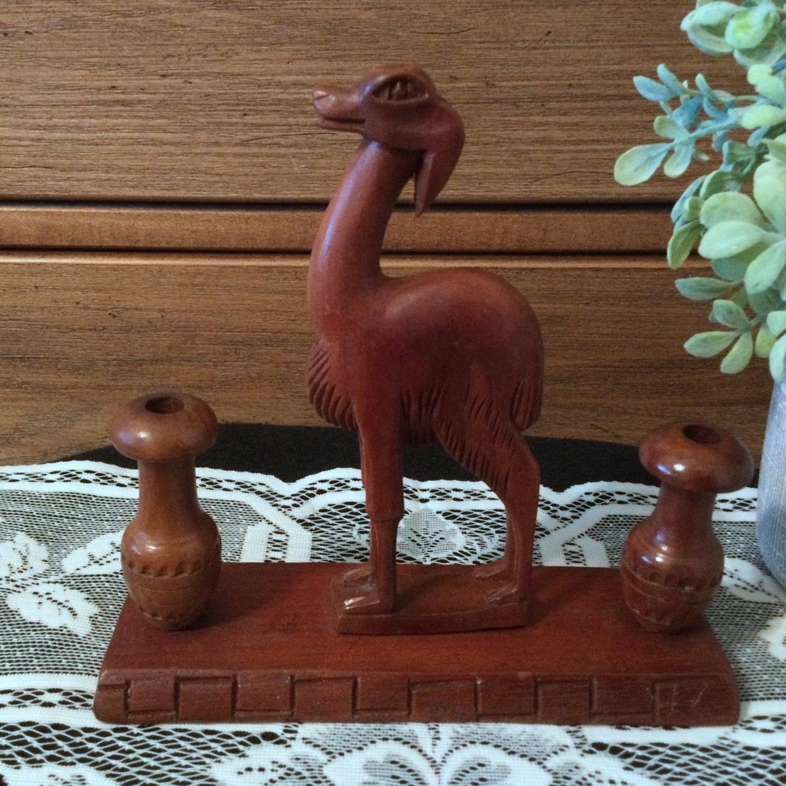 Incense Burner Unusual Quirky Carved Solid Wood Mythical Etsy