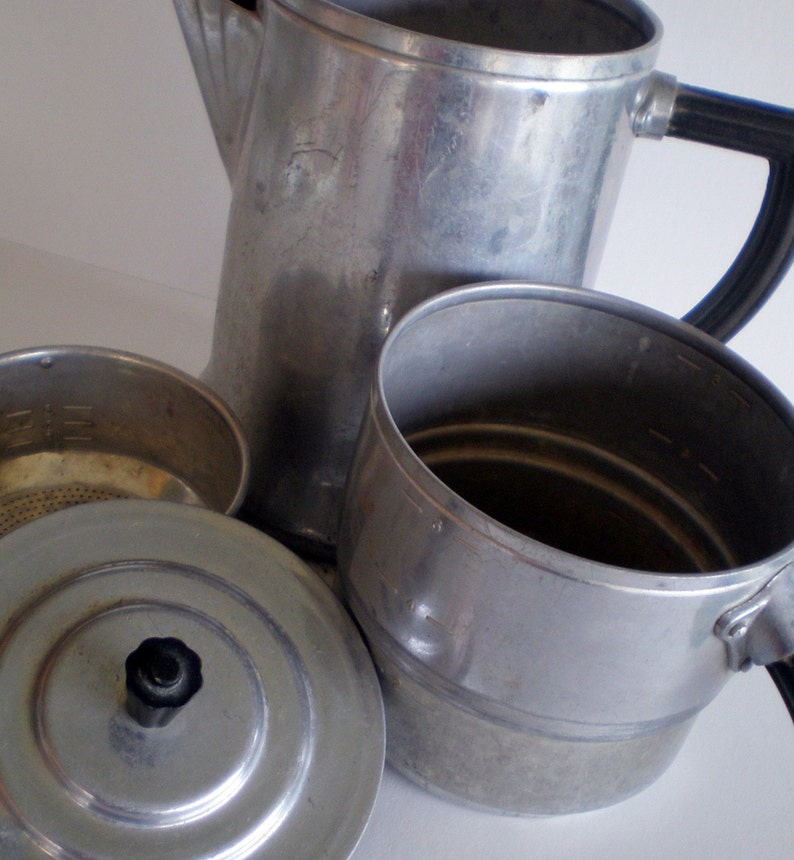 Wear Ever 956 Drip Coffee Pot Aluminum 1950s Vintage Etsy