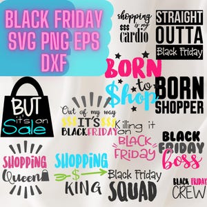 Black Friday Svg Bundle, Black Friday Shirt, Friday quotes Svg, Black Friday Crew Svg, Black Friday Vector, Svg files for cricut, Silhouette