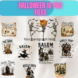 Paquete de Halloween Png, diseños de películas de terror, paquete de Halloween retro Png, paquete de otoño Png, vibraciones espeluznantes Png, truco o trato, calabaza Png.