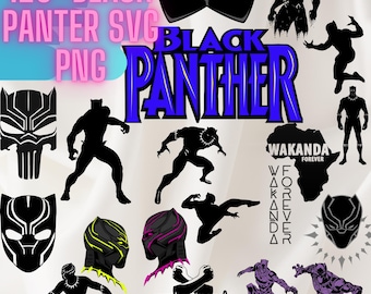 Black Panther Wakanda SVG Clipart Bundle (Digital Download)