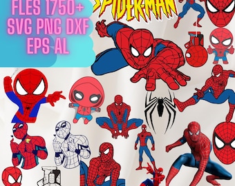 Spiderman SVG Clipart Bundle, Cut Files