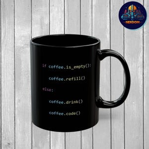 Programmer Mug, Coding Coffee Mug, Programmer Gift, Developer Gift, Python Coding Mug, Computer Science, Coder Gift, Coding Mug, Coffee Cup image 7