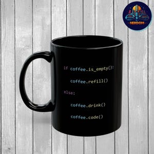 Programmer Mug, Coding Coffee Mug, Programmer Gift, Developer Gift, Python Coding Mug, Computer Science, Coder Gift, Coding Mug, Coffee Cup image 5