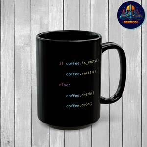 Programmer Mug, Coding Coffee Mug, Programmer Gift, Developer Gift, Python Coding Mug, Computer Science, Coder Gift, Coding Mug, Coffee Cup image 3