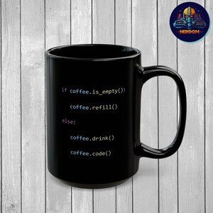 Programmer Mug, Coding Coffee Mug, Programmer Gift, Developer Gift, Python Coding Mug, Computer Science, Coder Gift, Coding Mug, Coffee Cup image 8