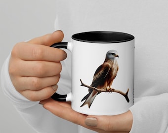 320ml Mug with Colour Inside Birds of Europe 10 Red Kite