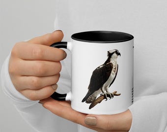 320ml Mug with Colour Inside Birds of Europe 13 Osprey