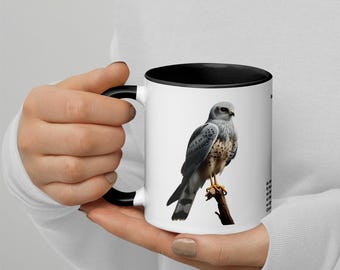 320ml Mug with Colour Inside Birds of Europe 14 Hen Harrier