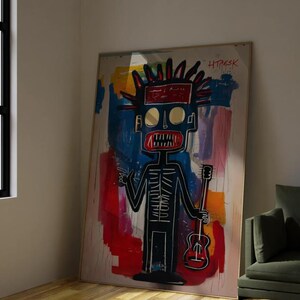 Basquiat Fine Art Posters - Street Art Jean Michel Graffiti Print, Wall Decor, Urban Art, Modern Home Decor, Art Lover Gift