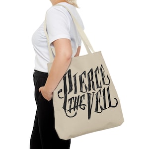 Pierce The Veil Logo Tote Bag, Pierce The Veil Patch, Pierce The Veil Logo Merch, Punk Rock Emo Music Gift, Pierce The Veil Merchandise