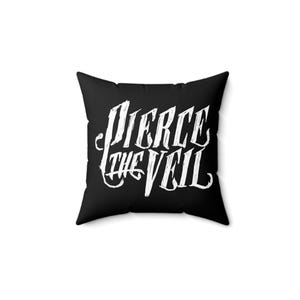 Pierce The Veil Logo Pillow, Pierce The Veil Home Decor, Pierce The Veil Logo Gift, Punk Rock Emo Music, Pierce The Veil Merchandise