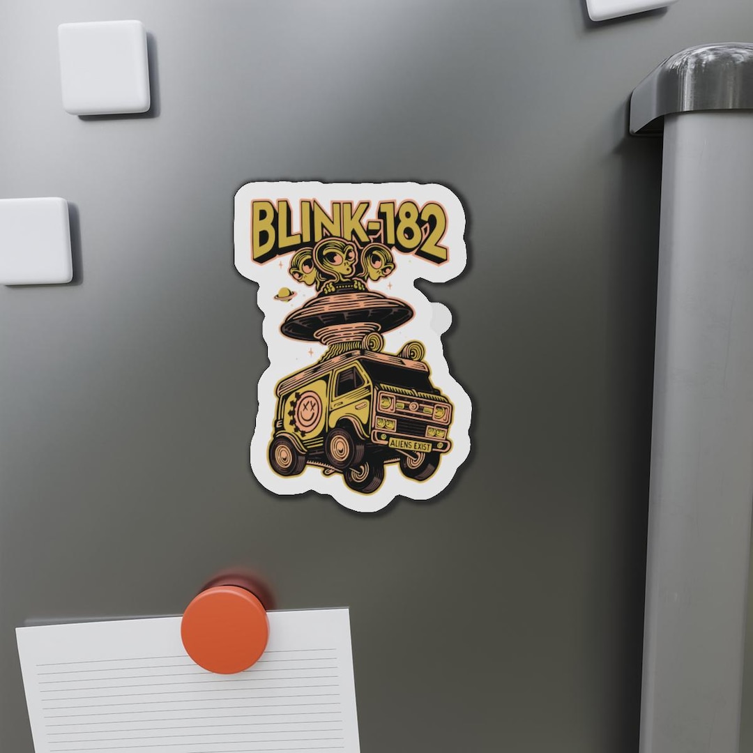 Blink-182 Sticker – Aliens Exist Van Decal, Pop Punk Band Merch ...
