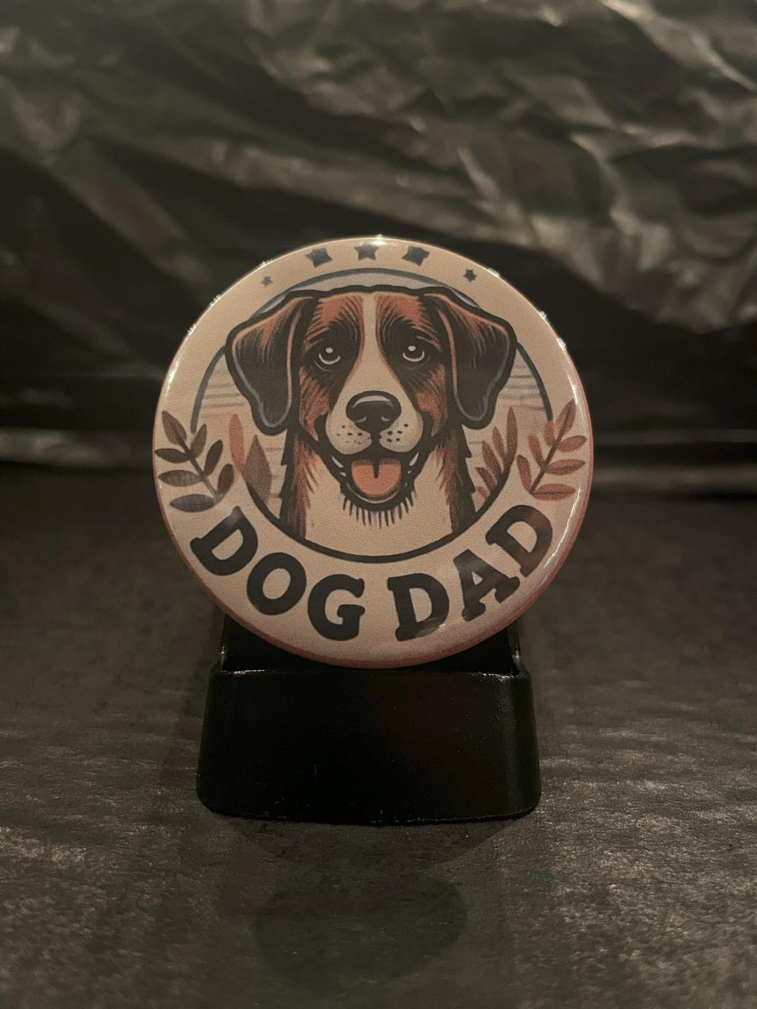 Dog Dad Pin-back Button | Proud Pet Parent Badge | Funny Dog Owner Pin ...