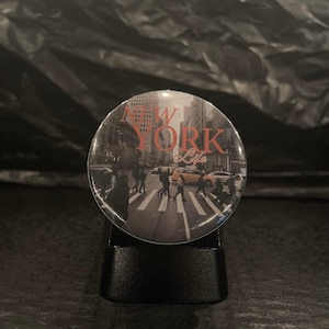 New York Life Pin-Back Button | NYC Pride Badge | Big Apple Souvenir Pin | Urban Lifestyle Button | City Lover Gift | New York Accessory