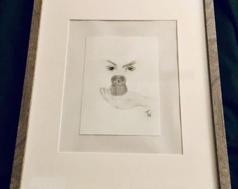 Inspired by: Picasso. Print is 5x7, with mat and frame 12x15 1/2