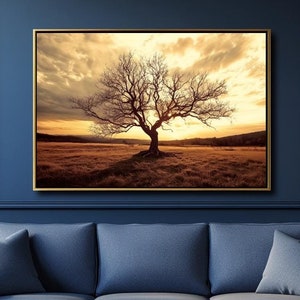 Lone Tree Landscape Print: Museum Quality Wall Art