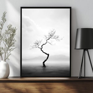 Lone Tree Landscape Print: Museum Quality Wall Art