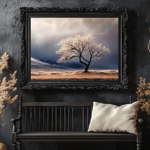 Lone Tree Landscape Print: Museum Quality Wall Art