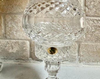 Tyrone Irish Crystal Hurricane Tea Light Candle Holder Globe Fairy Style