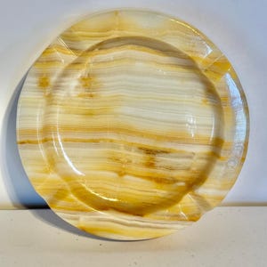 Vintage Onyx Ashtray Natural Stone Retro Home Décor & Trinket Holder