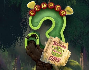 MY SWAMP—Ogre/Shrek Themed Birthday Candle. CUSTOMIZABLE!