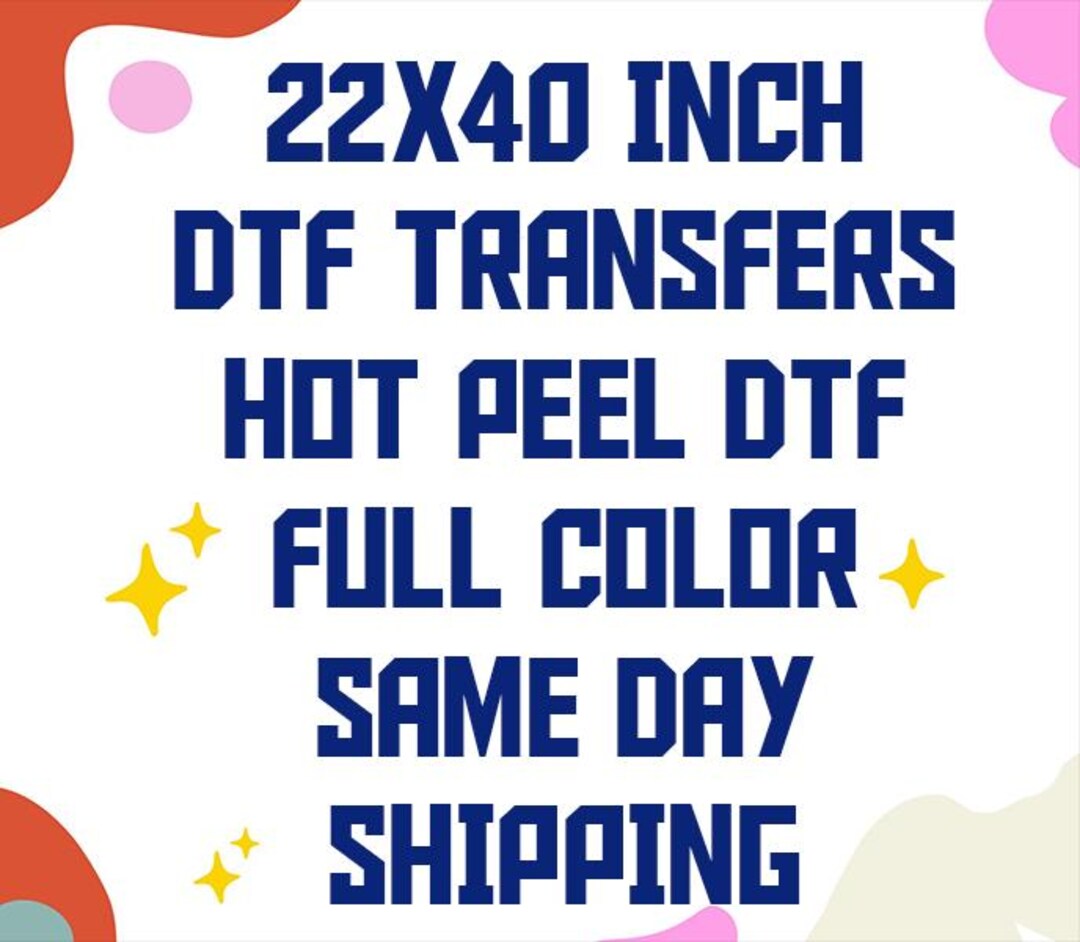 Custom DTF Heat Transfer: Ready to Press, Full Color Gang Sheet - Etsy