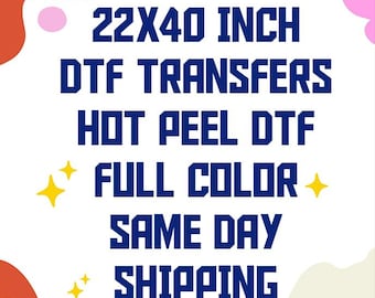 Custom DTF Heat Transfer: Ready to Press, Full Color Gang Sheet