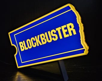 Blockbuster Illuminated LED Sign, Lightbox