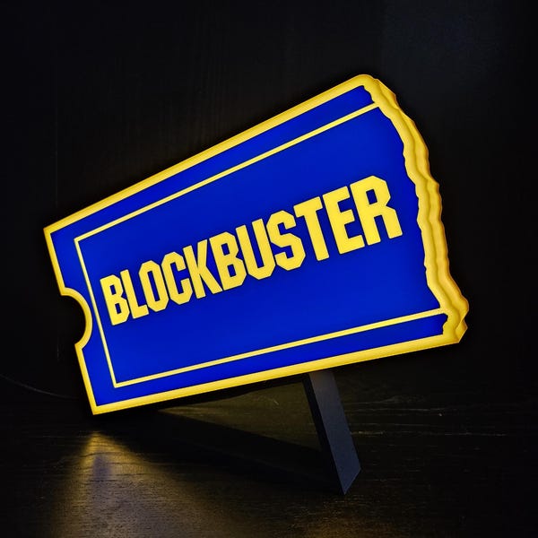 Blockbuster Illuminated LED Sign, Lightbox