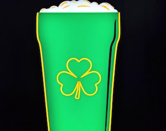 Green Beer St. Patrick's Day LED Sign Lightbox