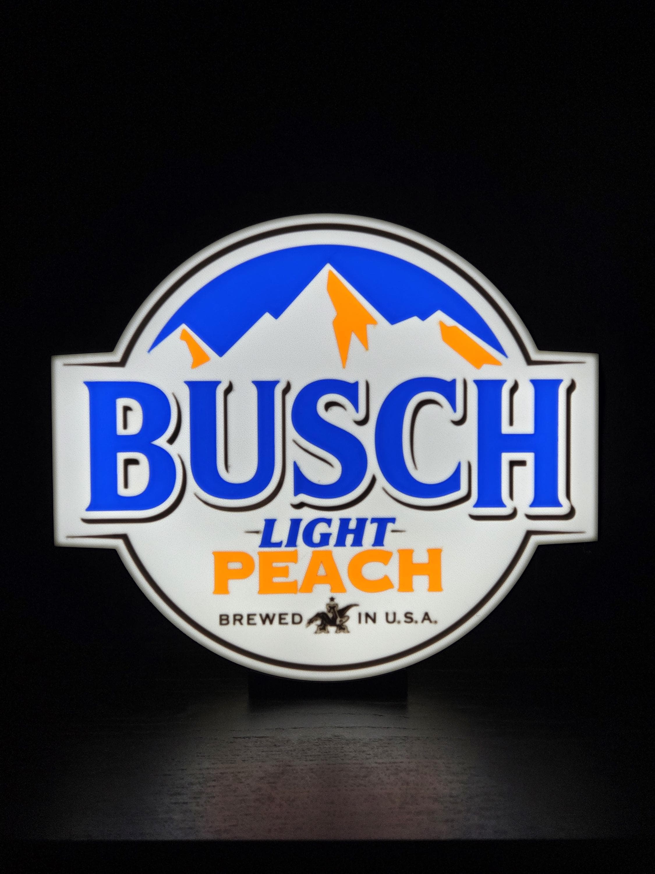 Busch Light Peach LED Sign Lightbox - Etsy