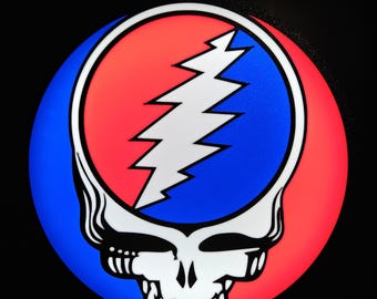 Grateful Dead Steal Your Face, Stealie Illuminated LED Sign Lightbox
