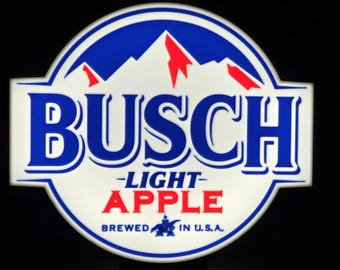 Busch Light Apple LED Sign Lightbox