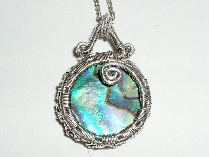 Spiral Bezel pendant Wire Jewelry Tutorial PDF File instant Etsy