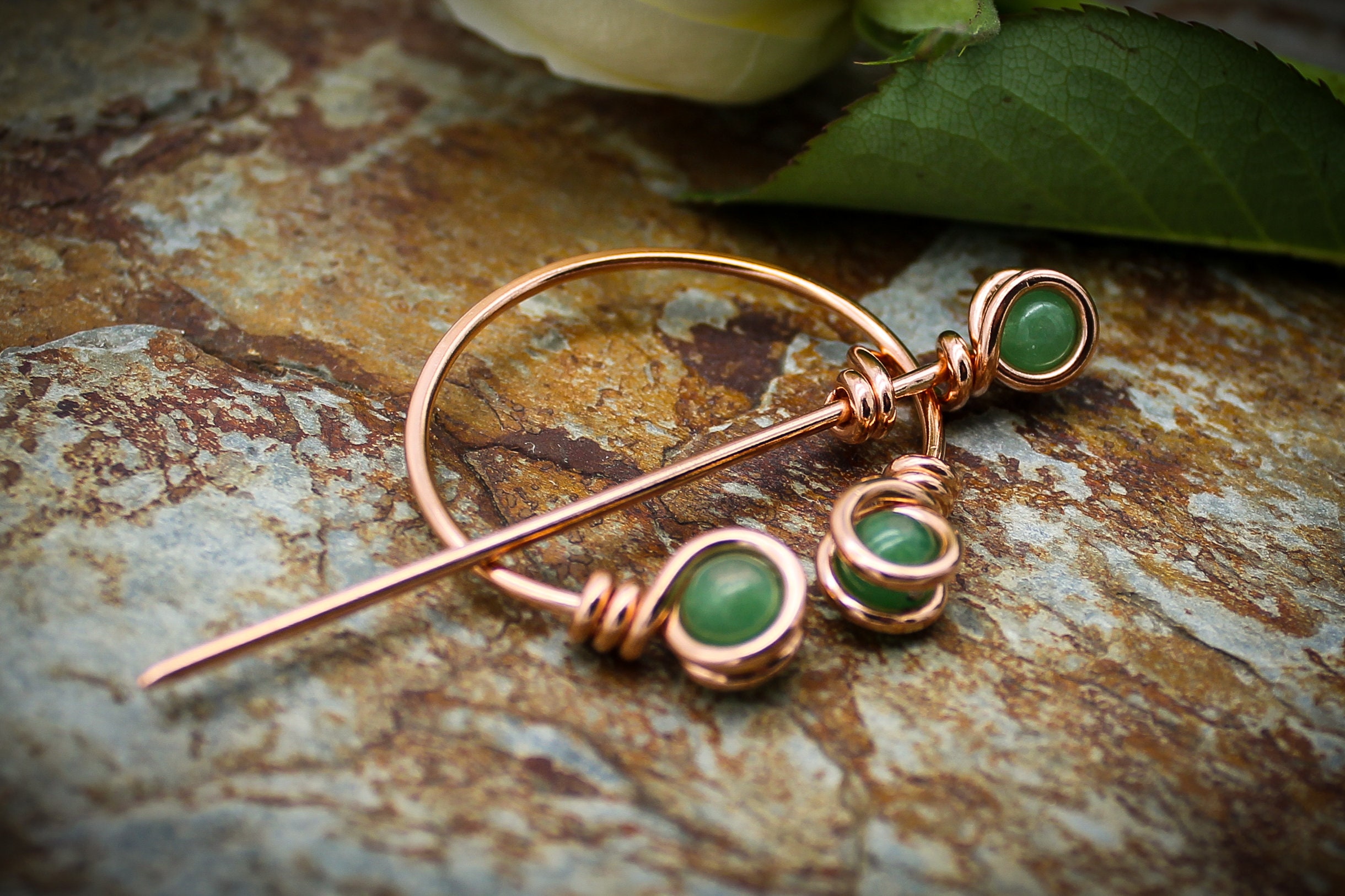Copper brooch deals