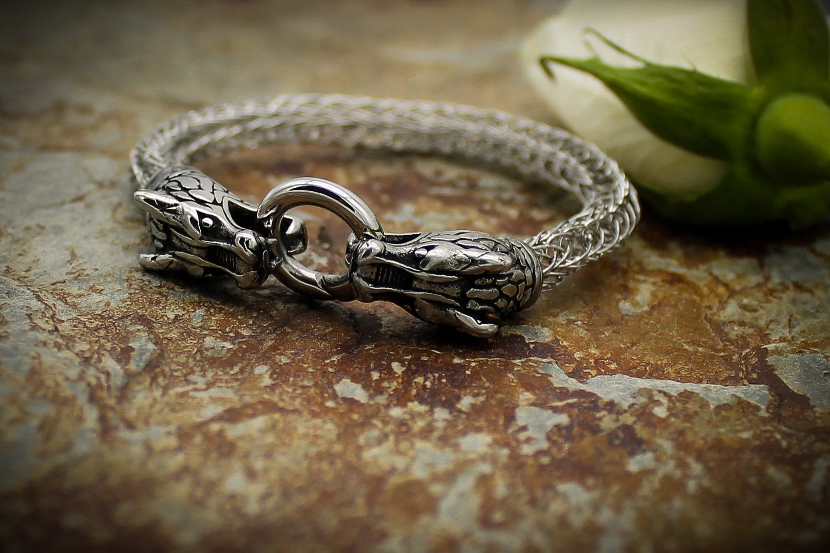 Medieval Sterling Silver Gothic Dragon Bracelet – Bella Rosa Galleries