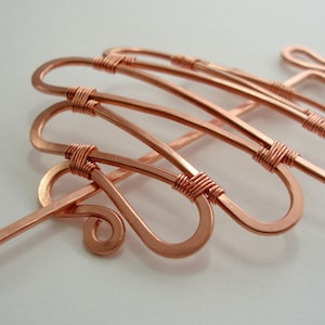 Hair Barrette or Shawl pin Materials and tutorial Kit Wire jewelry Hair Clip kit image 2