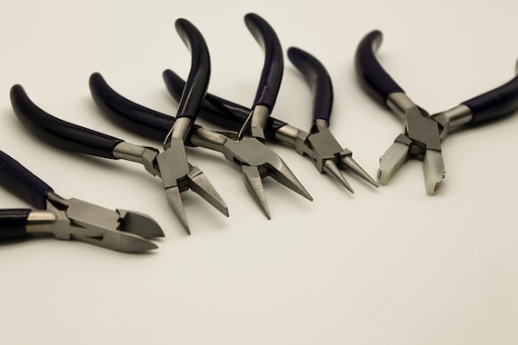 Jewelry Making Pliers Set of 5 Wire Cutters Round Nose Chain