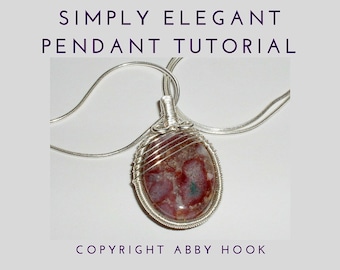 Wire Jewelry Pendant Tutorial: Elegant Design, Bonus Chain (PDF File)