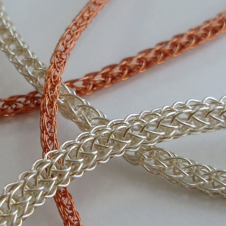 Viking Knit Chain Wire Jewelry Tutorial PDF File Instant Etsy