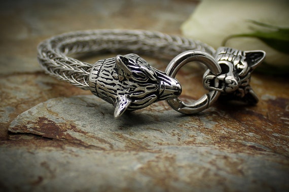 Odin's Wolf Bracelet, stainless steel – Viking Merchant