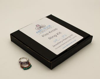 Kiss Kross Ring Materials and Tutorial Kit - Wire jewelry