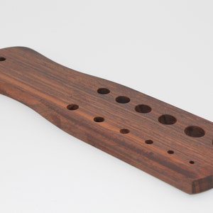 Viking Knit Draw Plate - Rosewood drawplate tool for wire chain making