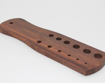Viking Knit Draw Plate - Indian Rosewood - Sheesham drawplate tool for wire chain making