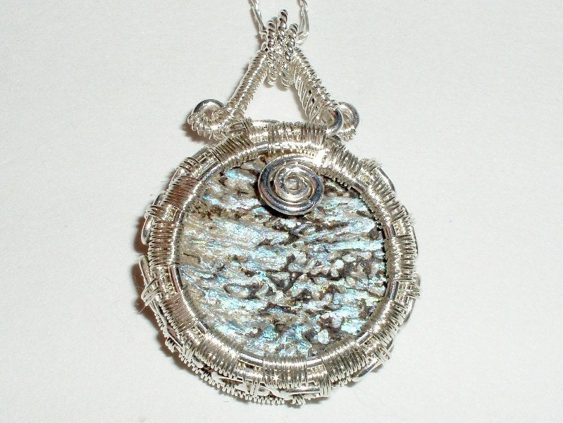 Spiral Bezel pendant Wire Jewelry Tutorial PDF File instant Etsy